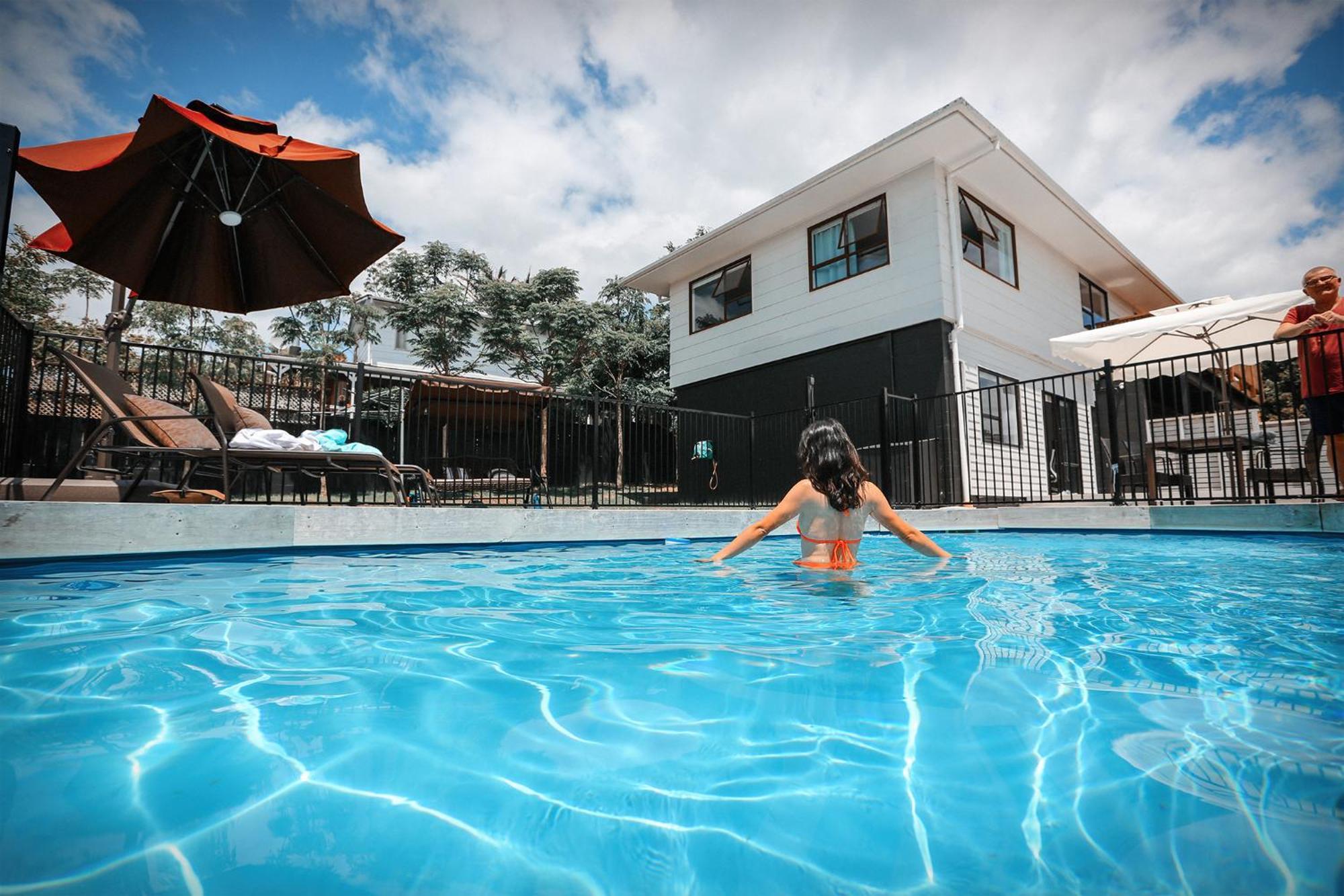 Swimming Pool Holiday Villa Auckland Exterior foto